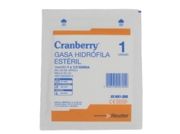 CRANBERRY GASA ESTERILIZADA X1