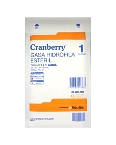 CRANBERRY GASA ESTERILIZADA X1