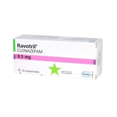 RAVOTRIL 0.5MG X30 COMPRIMIDOS