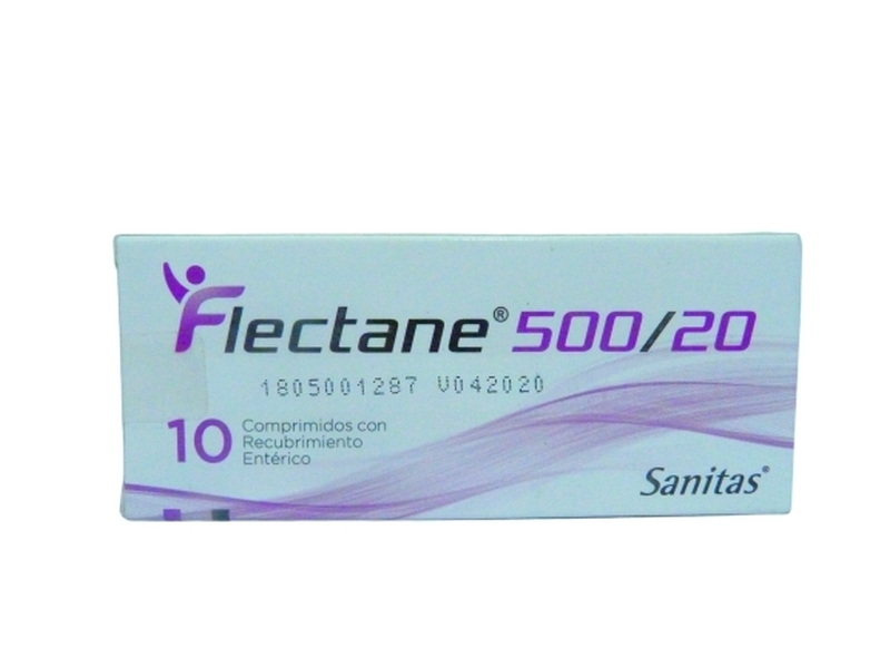 FLECTANE 500/20MG X 10COM