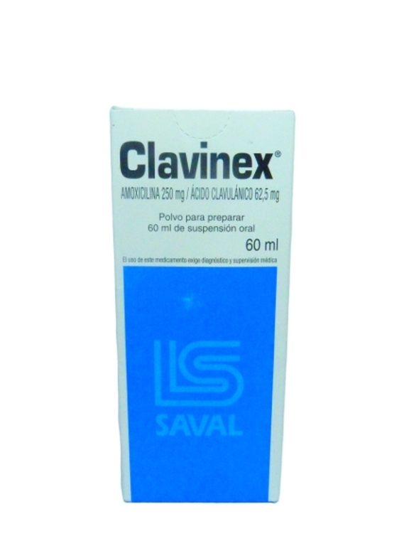 CLAVINEX 250MG SUSPENSION ORAL X60ml