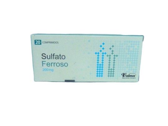 SULFATO FERROSO 200MG X20 COMPRIMIDOS