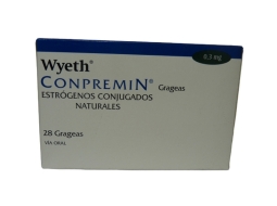 CONPREMIN 0.3MG X28 GRAGEAS