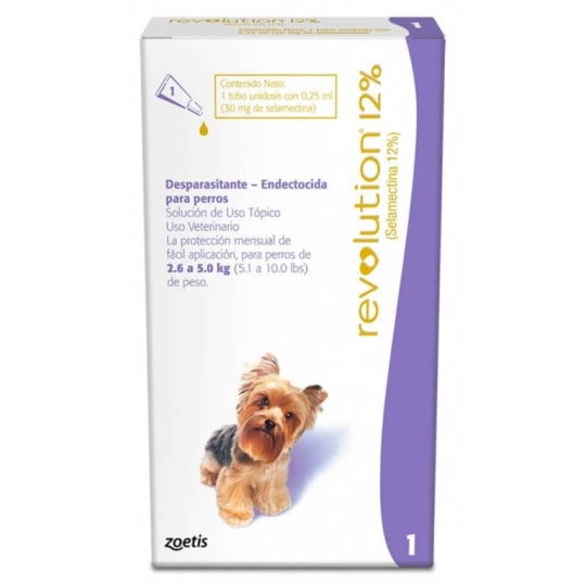 REVOLUTION PLUS 12% PIPETA PERRO 2.6 a 5KG