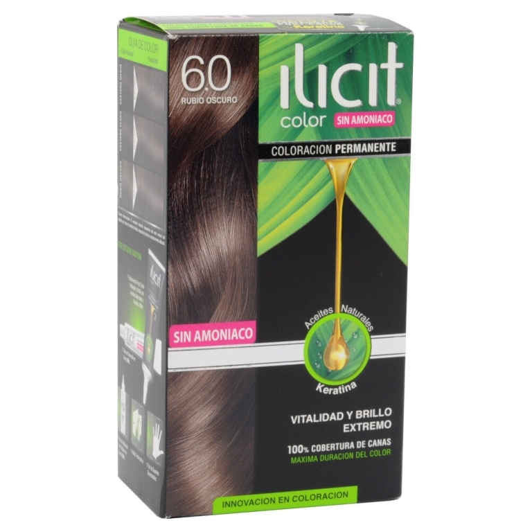 Tintura De Pelo Ilicit 6.0 Sin Amoniaco Rubio Oscuro | ilicit 6.0 oscuro