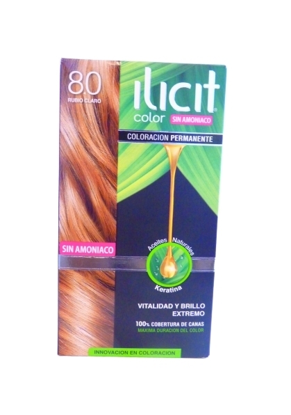 Tintura De Pelo Ilicit 8.0 Sin Amoniaco Rubio Claro | ilicit 8.0 claro