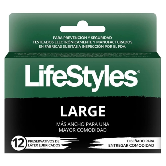PRESERVATIVOS LIFESTYLE LARGE X12