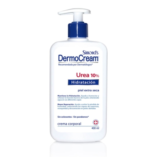 SIMONDS DERMOCREAM UREA 10% 400ML X400