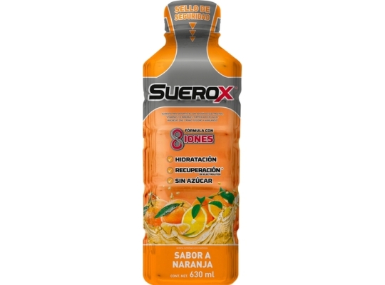 SUEROX NARANJA SIN AZUCAR 630ML X630