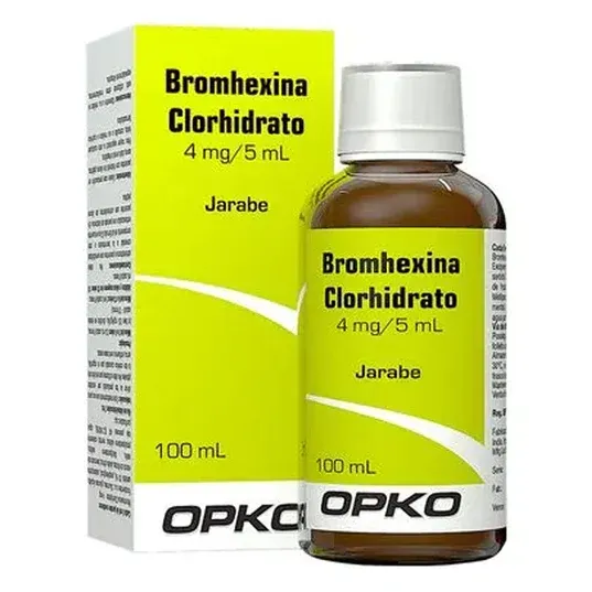 BROMHEXINA PEDIATRICO 4MG/5ml JARABE X100ML