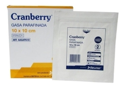 CRANBERRY GASA PARAFINADA 10X10 CM X1U