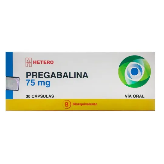PREGABALINA 75MG X30 CAPSULAS