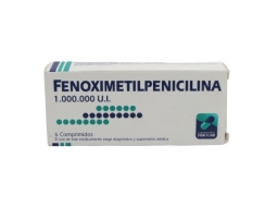 FENOXIMETILPENICILINA 1M UI X6 COMPRIMIDOS
