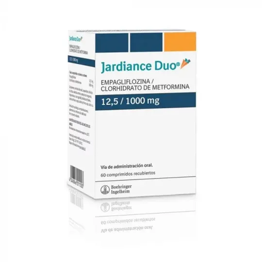 JARDIANCE DUO 12,5/1000 MG  X 30 COMPRIMIDOS RECUBIERTOS