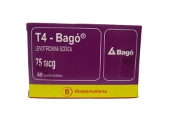 T4-Bago 75 Mcg X 50 Comprimidos | t4-bago 75mcg 50com