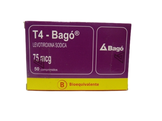 T4-Bago 75 Mcg X 50 Comprimidos | t4-bago 75mcg 50com