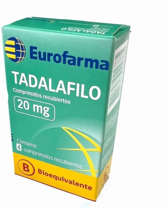 TADALAFILO 20 MG X 4 COMPRIMIDOS