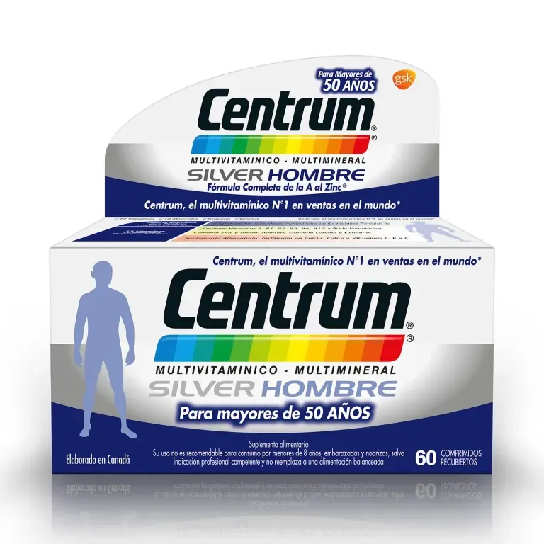 CENTRUM SILVER HOMBRE X60 COMPRIMIDOS RECUBIERTOS