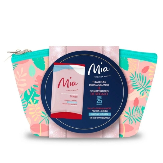 COSMETIQUERO DE REGALO + TOALLITAS DESMAQUIANTE MIA