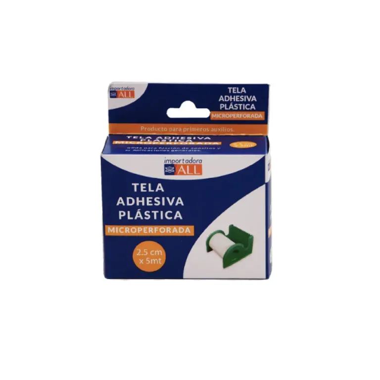 Tela Adh. Plastica Microperf 2.5Cm X 5Mt | tela plástica 2.5cm