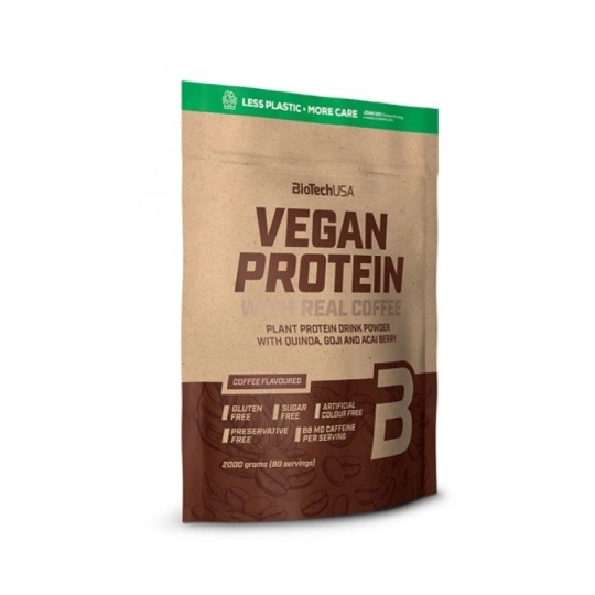 VEGAN PROTEIN 2000 GRS X 80 PORCIONES COFFEE FLAVOURED