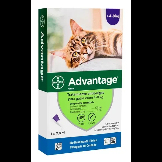 Advantage X1 Pipeta 4-8Kg | advantage pipeta 8kg