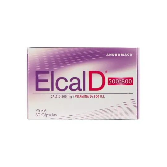 ELCAL D 500 800MG X60 CAPSULAS