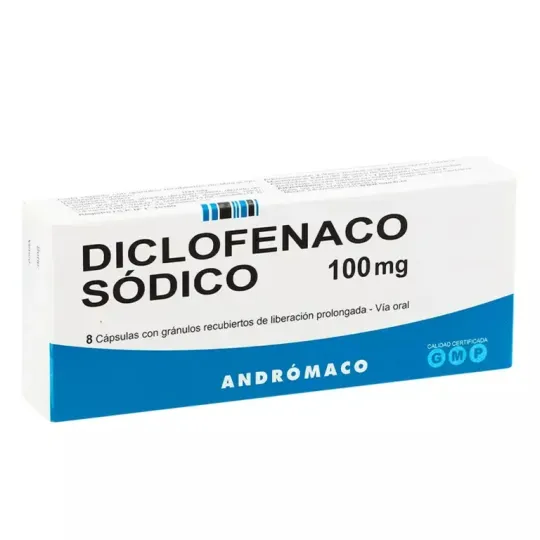 DICLOFENACO RETARD 100MG X8 CAPSULAS