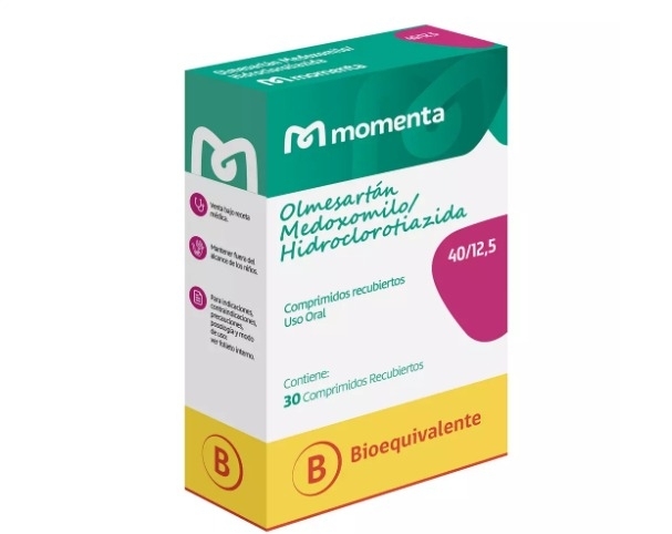 OLMESARTAN HIDROCLOROTIAZIDA 40MG 12.5MG X30 COMPRIMIDOS