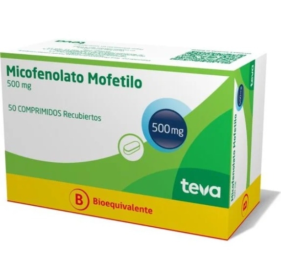 MICOFENOLATO MOFETILO 500MG X500 COMPRIMIDOS