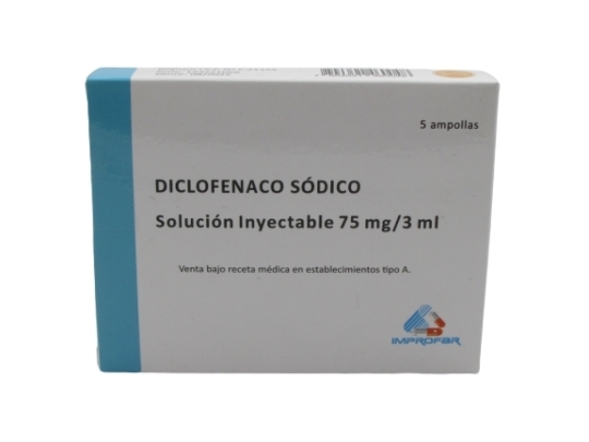 DICLOFENACO 75mg X5 AMPOLLAS