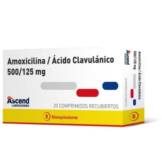 AMOXICILINA/ ACIDO CLAVULANICO  500/125 X20COM.