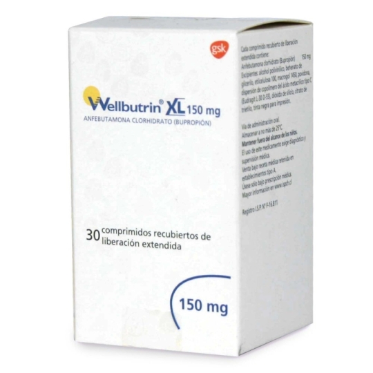 WELLBUTRIN SR 150mg X 30COM. LIBERACION PROLONGADA