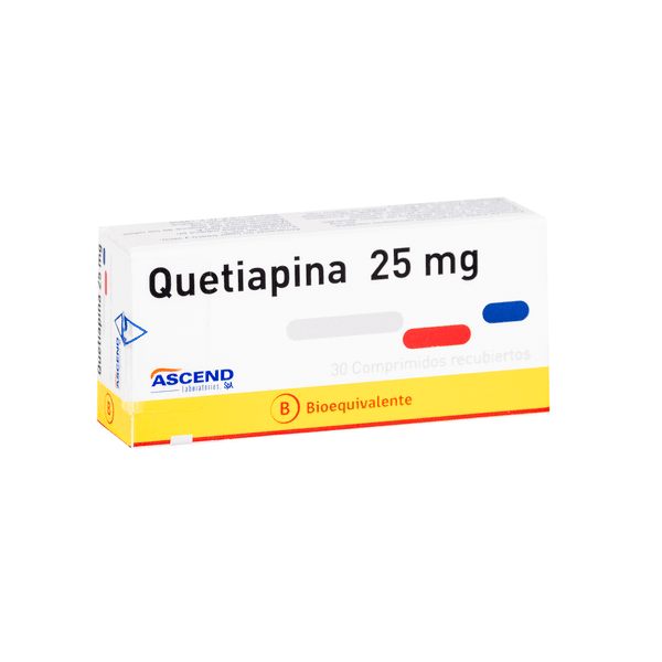 QUETIAPINA 25mg X 30COM. RECUBIERTOS