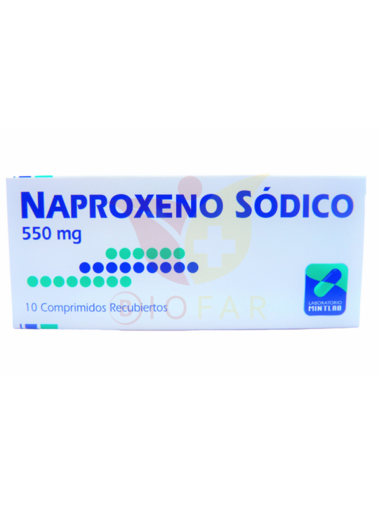 NAPROXENO 550 mg X 10 COMP