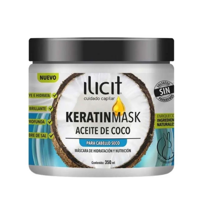 Ilicit Keratinmask Tratamiento Hidra.Coco X350Ml | ilicit keratinmask coco