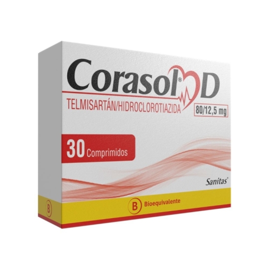CORASOL-D 80MG 12.5MG X80 COMPRIMIDOS