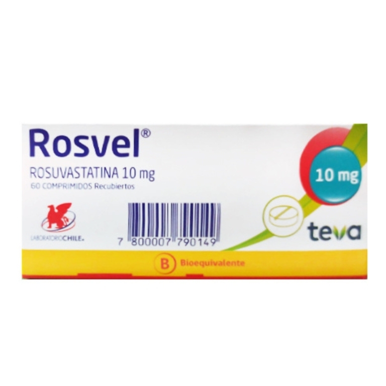 Rosvel 10Mg X60Com. Recubiertos | rosvel 10mg