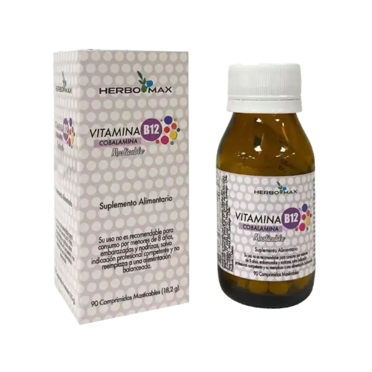 Vitamina B-12 X 90 Com Masticables | vitamina b12 masticable
