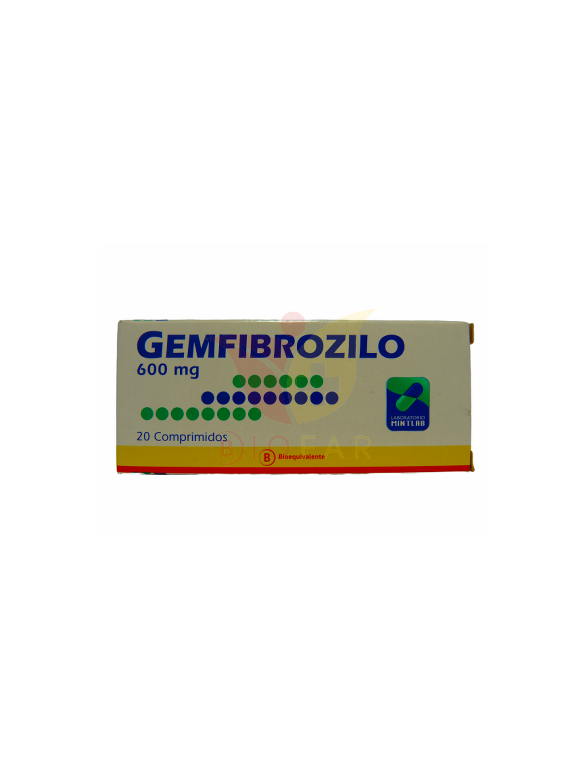 GEMFIBROZILO  600mg X20COM. Mintlab