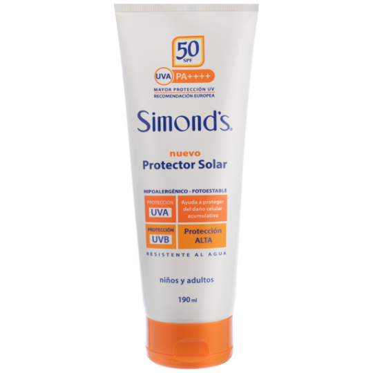 SIMONDS BLOQUEADOR SOLAR F50+ 190ML