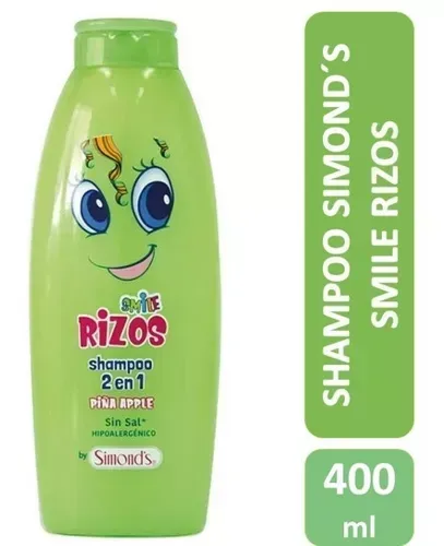 Simonds Shampoo 2 En 1 Smile Rizos Kids Sin Sal Piña | simonds kids piña