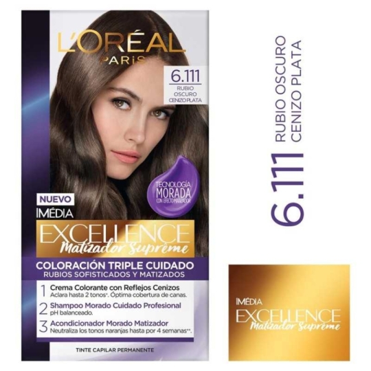 Excellence N6.111 Rubio Oscuro Cenizo Plata | excellence n6.111 plata