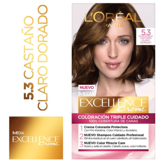 EXCELLENCE N5.3 CASTAÑO CLARO DORADO