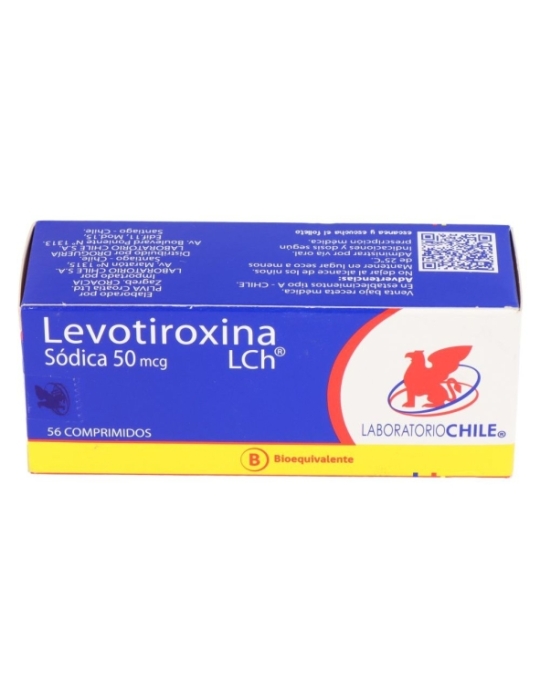 Levotiroxina (B) 50Mcg X56Com. | levotiroxina 50mcg 56com