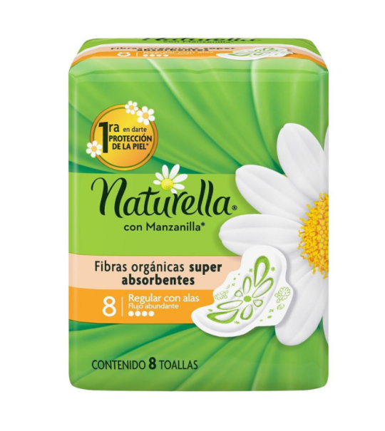 Naturella Flujo Abundante C/Alas X 8 | naturella flujo 8un