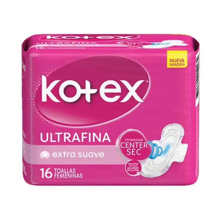Kotex  Ultrafina Extra Suave X16 | kotex extra 16un