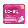 Kotex  Ultrafina Extra Suave X16 | kotex extra 16un