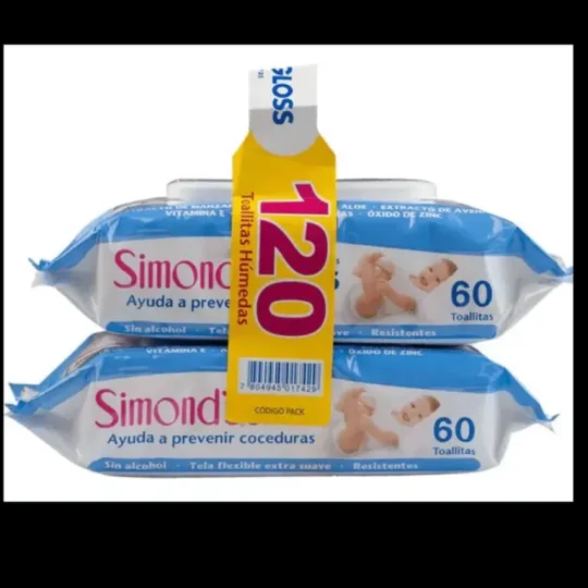 Simonds Toallas Hum.Planas Gloss  60X2 | simonds gloss 120un