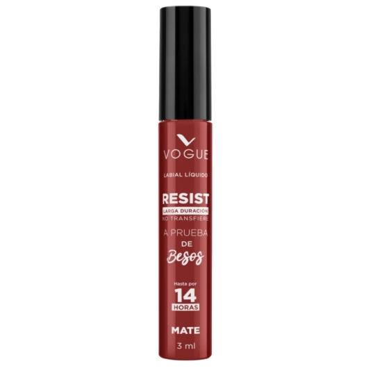 VOGUE LABIAL RESISTENTE AL AGUA SIENTE X 3 ML